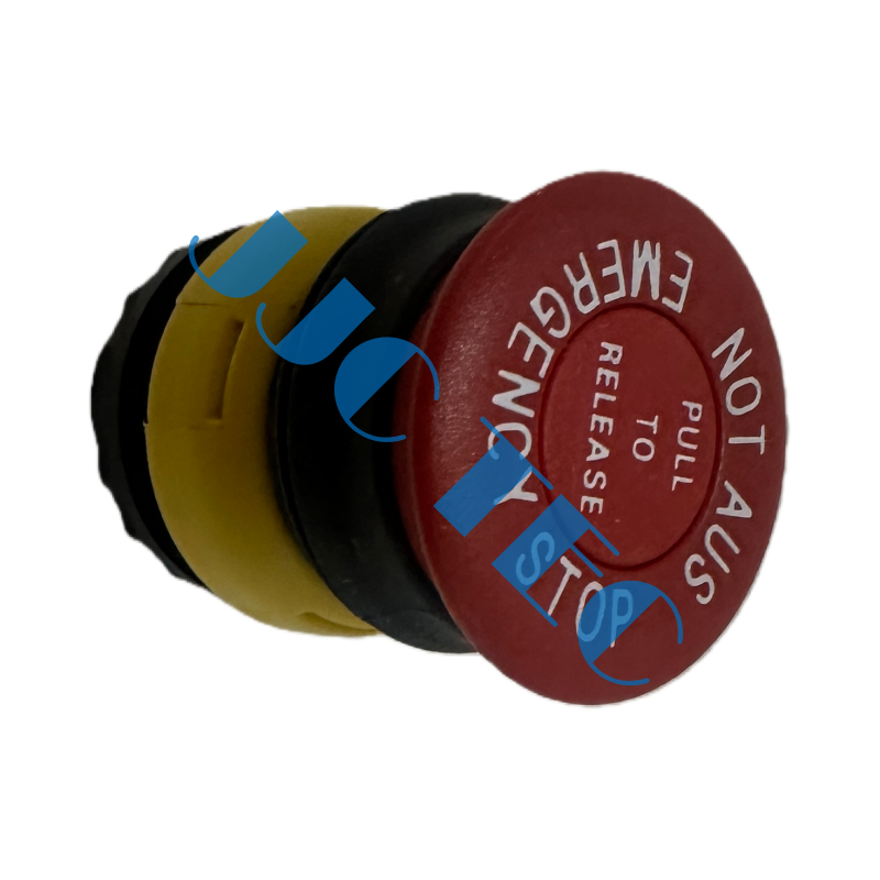 एटीसी.ईएलईएम। PUSBUT आपातकालीन स्टॉप, PFFSHO, OEM संदर्भ संख्या: 20053202, ड्रिलर्स केबिन के लिए उपयोग किया जाता है